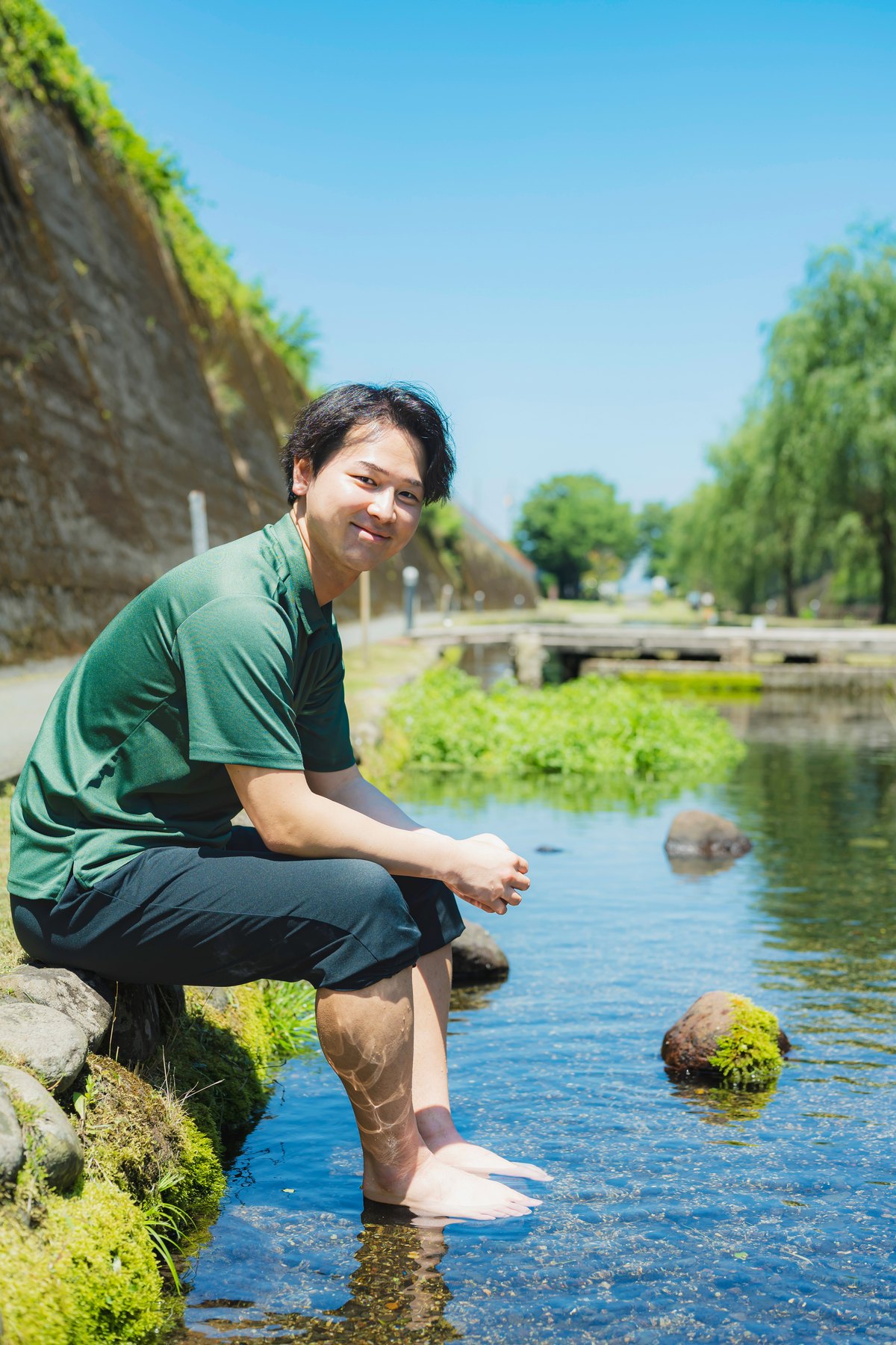 阿蘇の湧水で